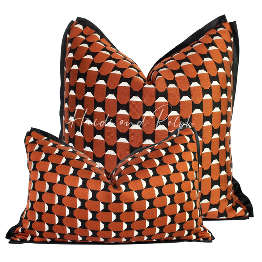Helen Octagonal Black Copper Bantal Sofa (Cushion Cover)
