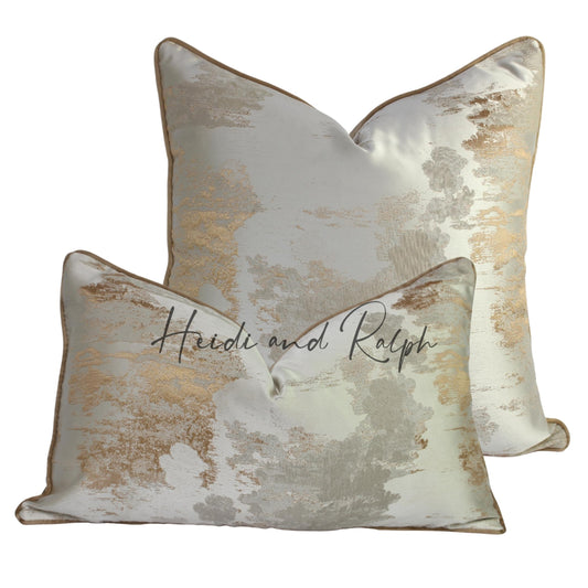 Hope Beige Gold Bantal Sofa (Cushion Cover)