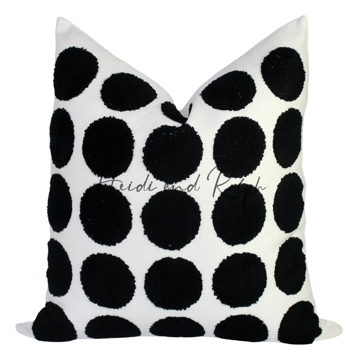 Hersh BW Polka Dot Bantal Sofa (Cushion Cover)