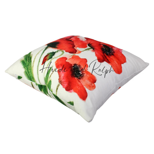 Harland Red Flower Bantal Sofa (Cushion Cover)