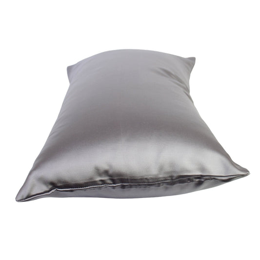 Hermosa Lumbar Bantal Sofa Satin Grey (Cushion Cover)