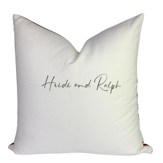 Hera Half Faux Leather Bantal Sofa Red (Cushion Cover)