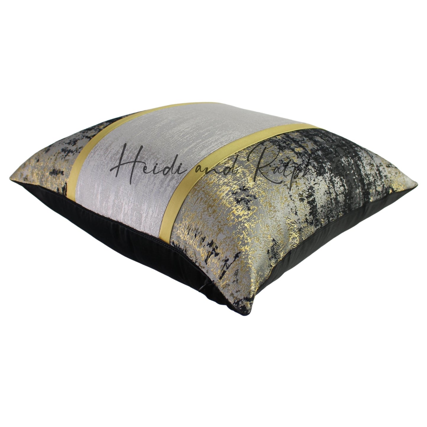 Houston Grey Gold Bantal Sofa (Cushion Cover)