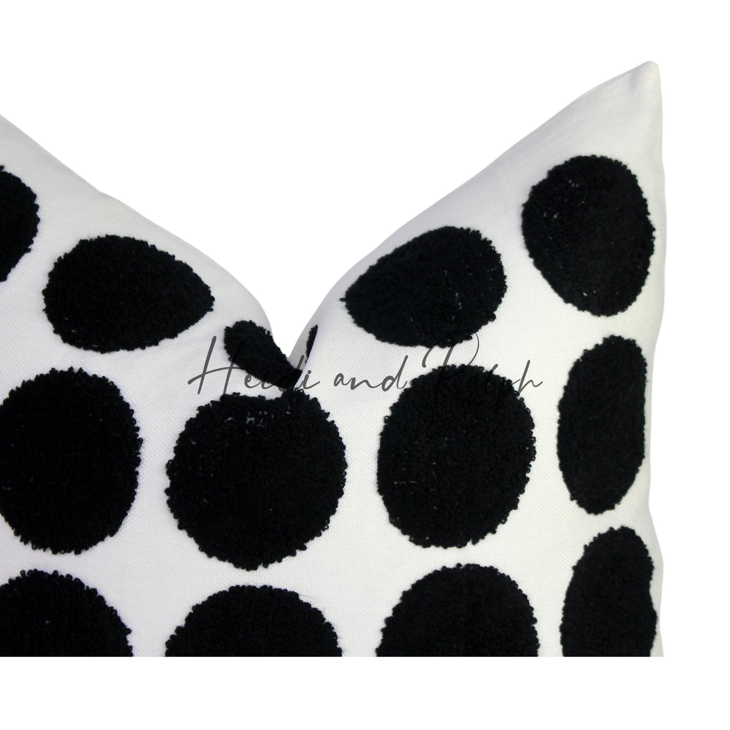 Hersh BW Polka Dot Bantal Sofa (Cushion Cover)