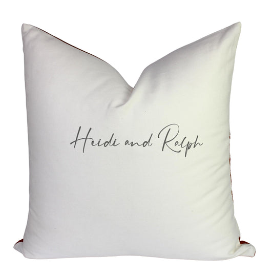 Hera Half Faux Leather Bantal Sofa Navy Blue (Cushion Cover)