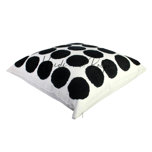 Hersh BW Polka Dot Bantal Sofa (Cushion Cover)