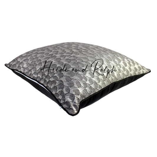 Hatcher Silver Feather Bantal Sofa (Cushion Cover)