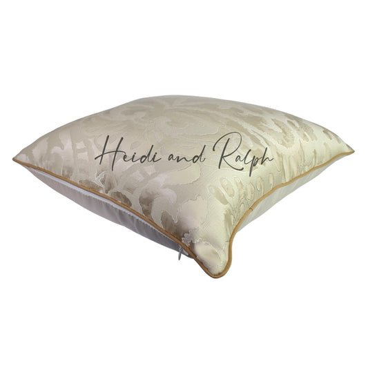 Hanna Silver Gold Floral Bantal Sofa (Cushion Cover)
