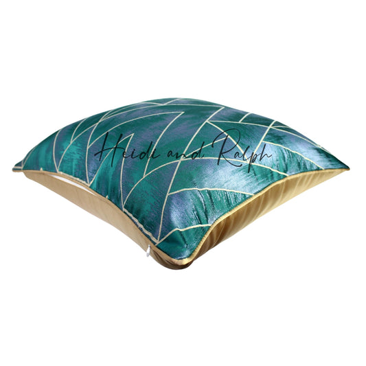 Harmony Greenish Gold Triangle Bantal Sofa (Cushion Cover)