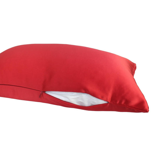 Hermosa Lumbar Bantal Sofa Satin Red (Cushion Cover)