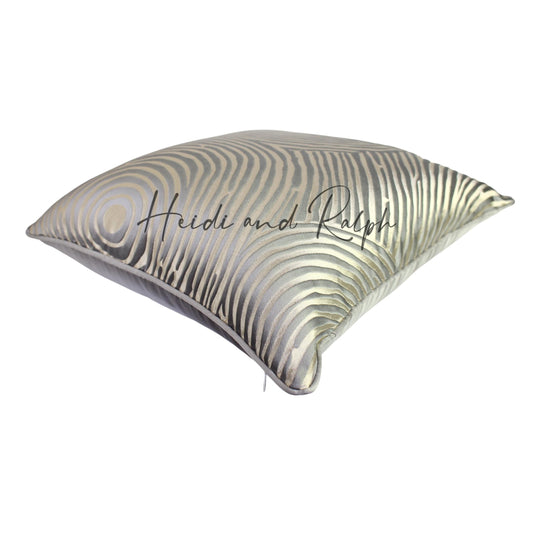 Hasmine Silver O Print Bantal Sofa (Cushion Cover)