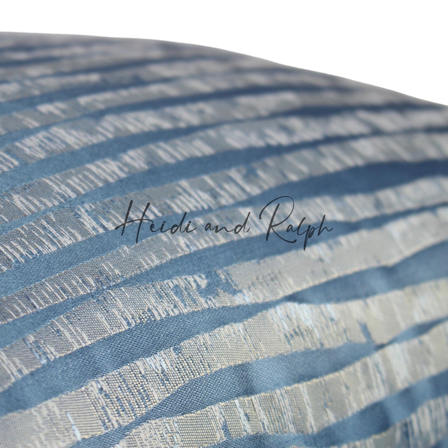 Haddon Silver Blue Line Bantal Sofa (Cushion Cover)