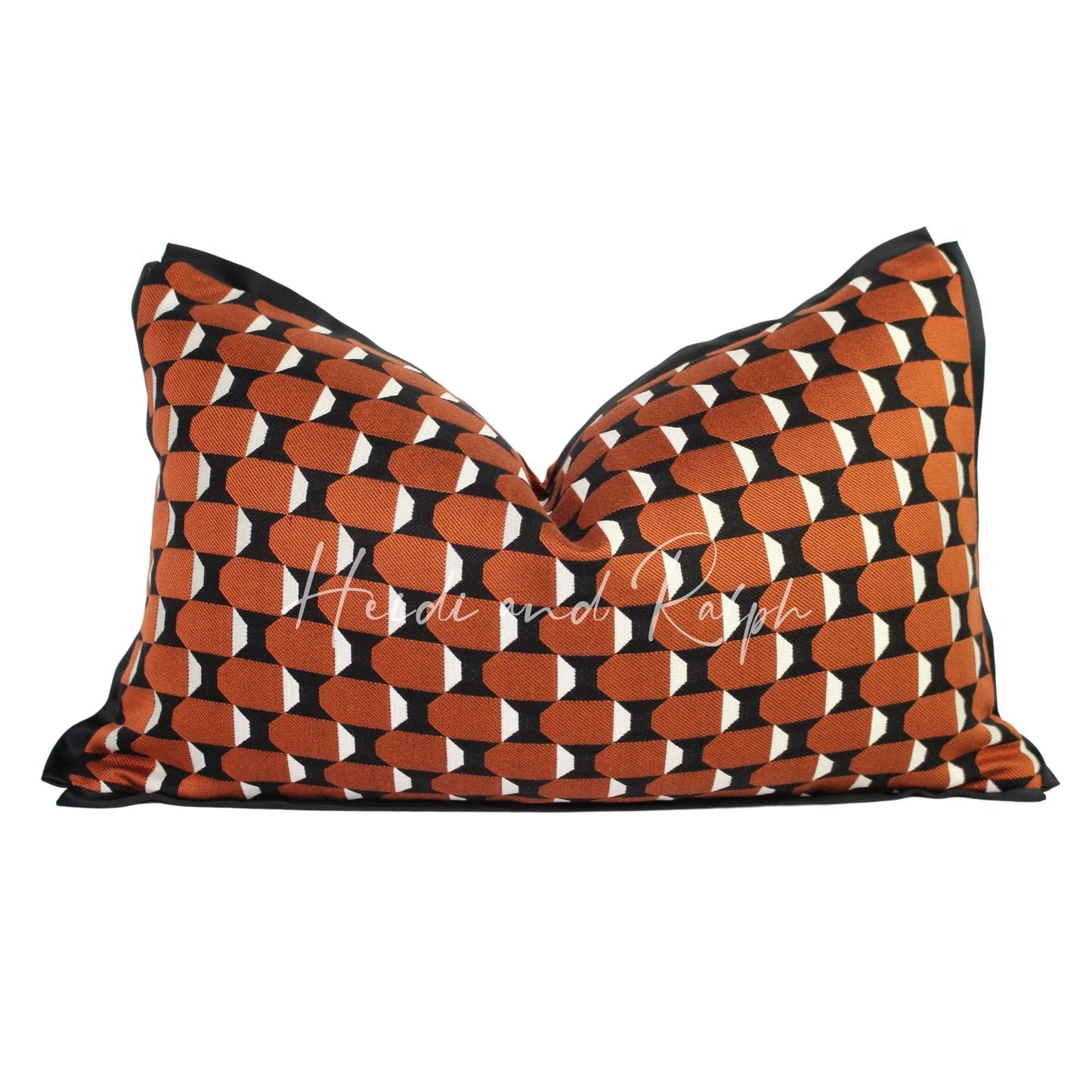 Helen Octagonal Black Copper Bantal Sofa (Cushion Cover)