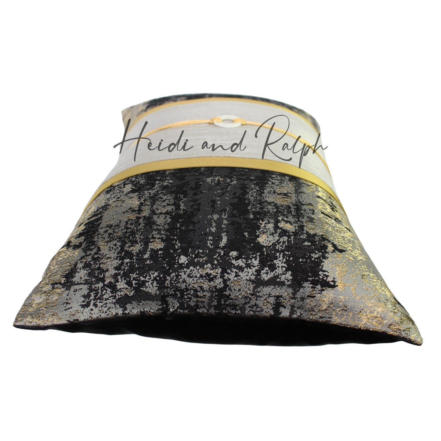 Houston Grey Gold Bantal Sofa (Cushion Cover)