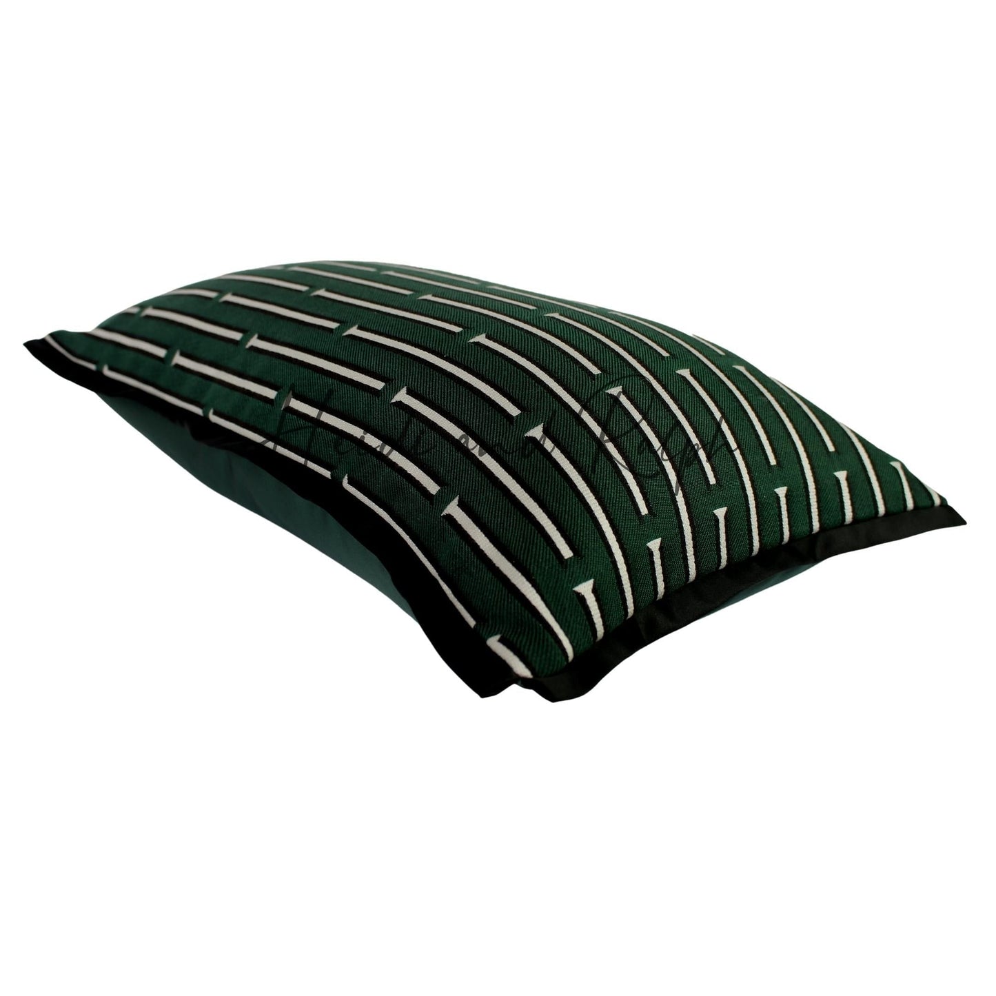 Henley Emerald Green White Line Bantal Sofa (Cushion Cover)