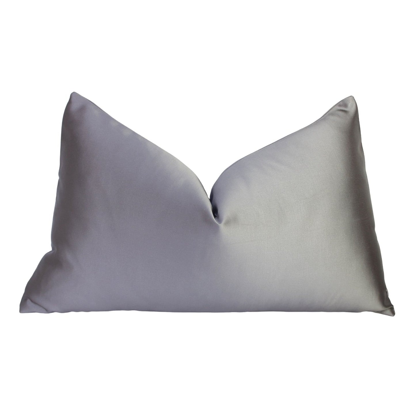 Hermosa Lumbar Bantal Sofa Satin Grey (Cushion Cover)