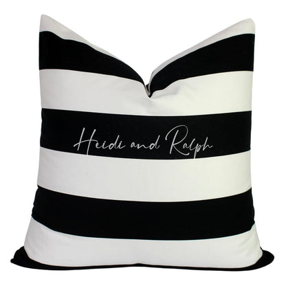 Haviva BW Stripe Bantal Sofa (Cushion Cover)