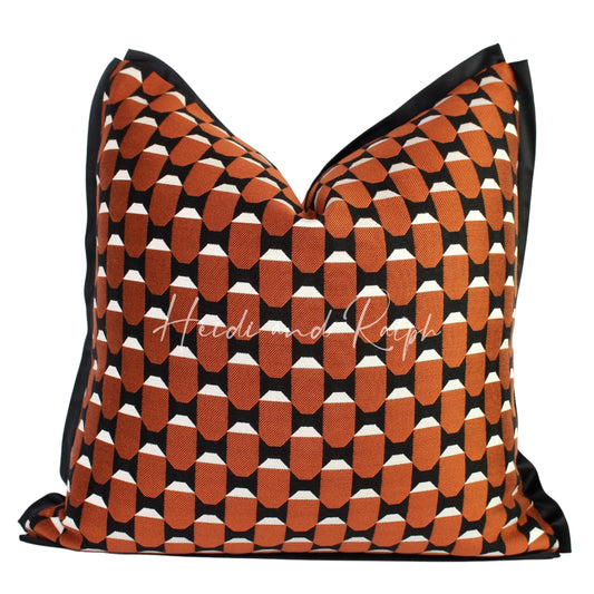 Helen Octagonal Black Copper Bantal Sofa (Cushion Cover)
