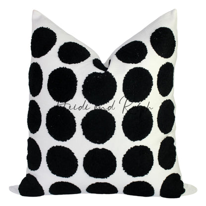 Hersh BW Polka Dot Bantal Sofa (Cushion Cover)
