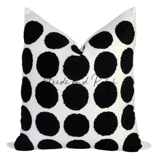 Hersh BW Polka Dot Bantal Sofa (Cushion Cover)
