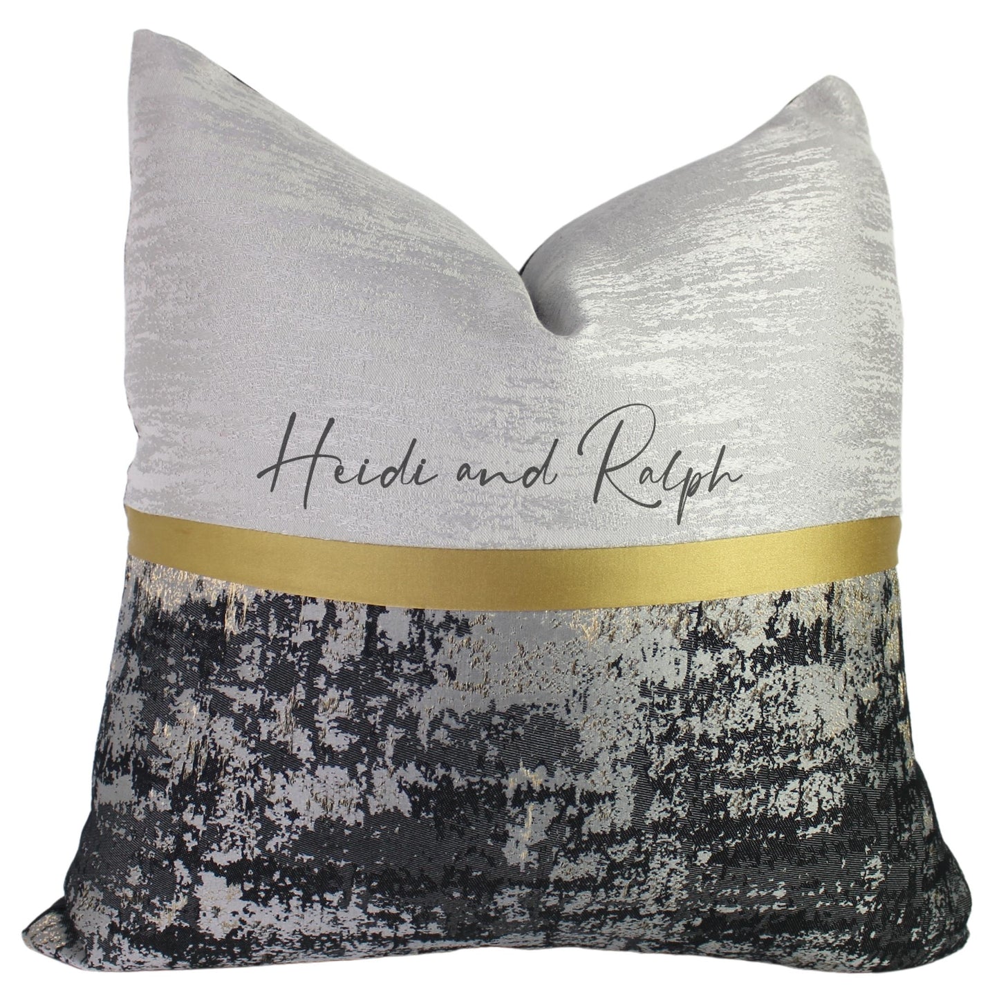 Hayley Stripe Middle Gold Bantal Sofa (Cushion Cover)