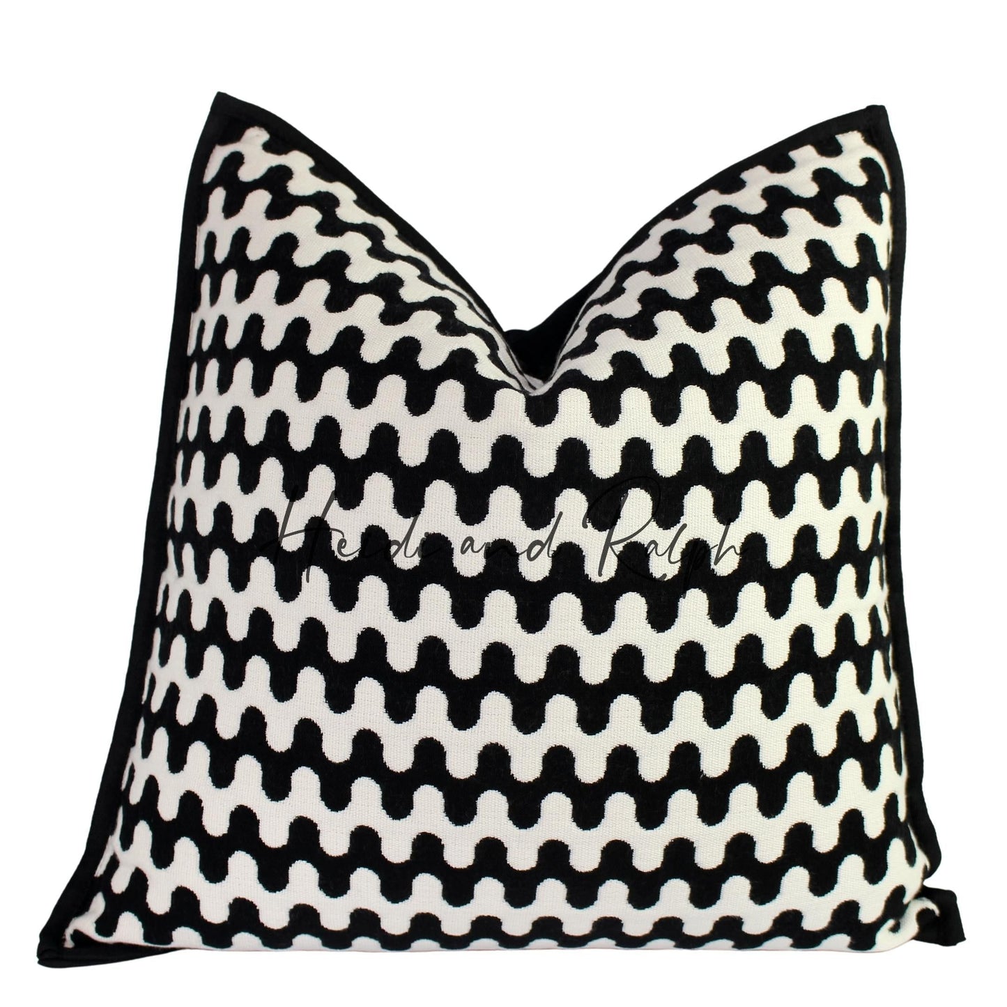 Hartley Wave BW Bantal Sofa (Cushion Cover)