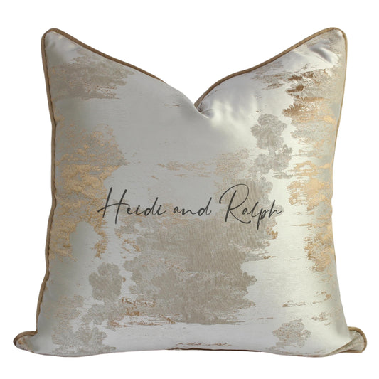 Hope Beige Gold Bantal Sofa (Cushion Cover)
