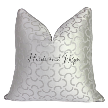 Hilda Chain Bantal Sofa Silver (Cushion Cover)