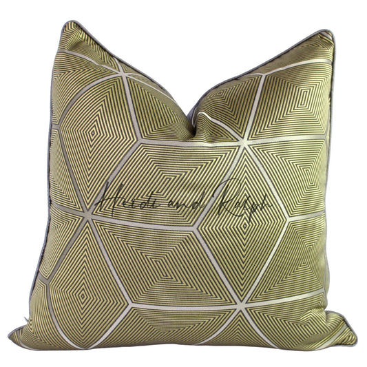 Harlyn Gold Cube Bantal Sofa (Cushion Cover)
