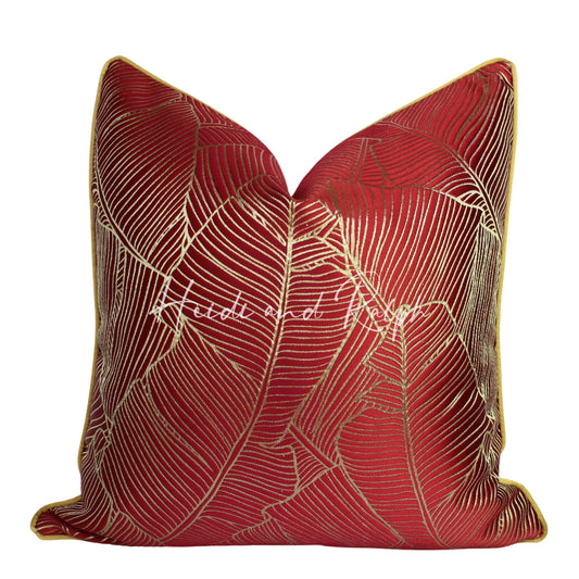 Harlowe Luthea Bantal Sofa Red (Cushion Cover)