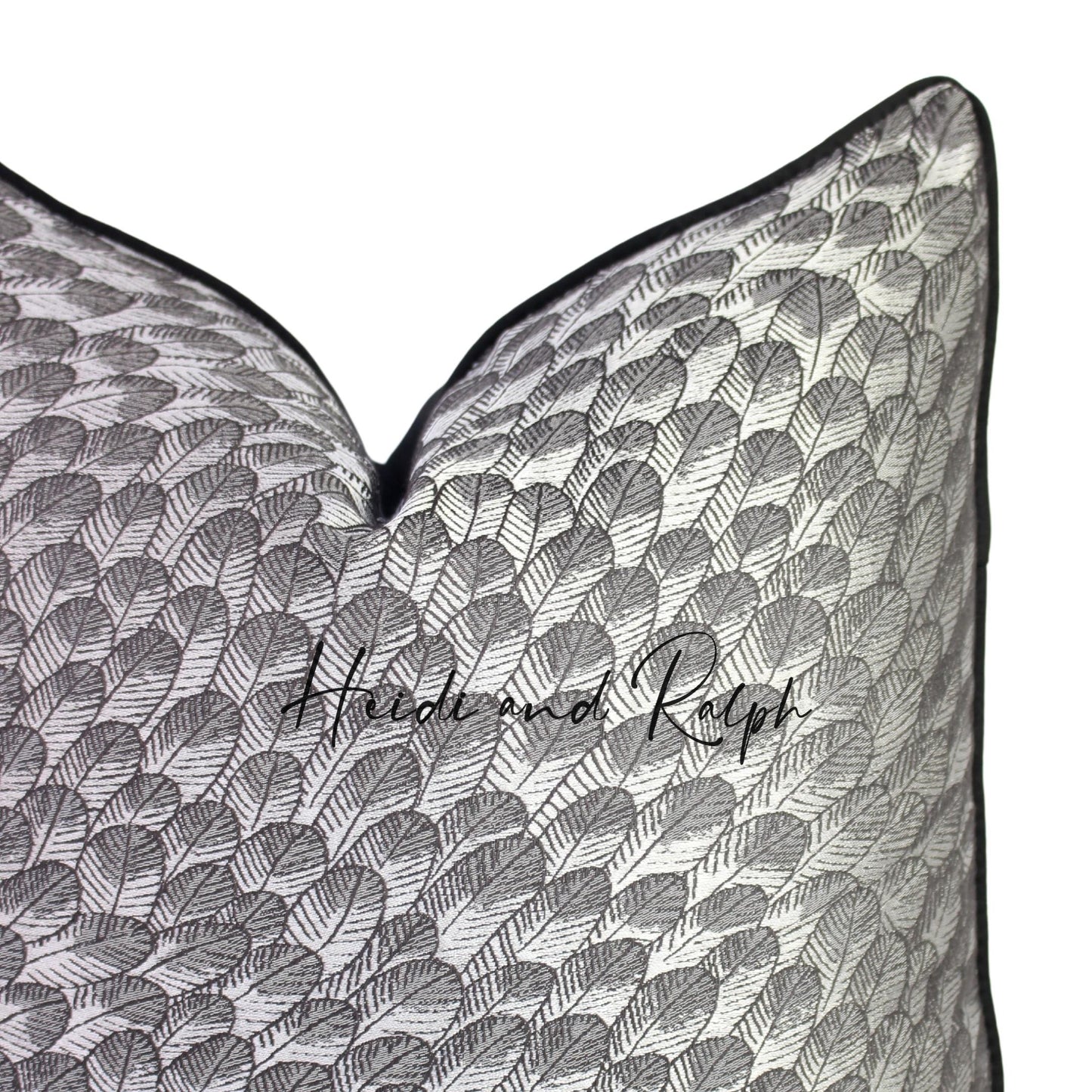 Hatcher Silver Feather Bantal Sofa (Cushion Cover)
