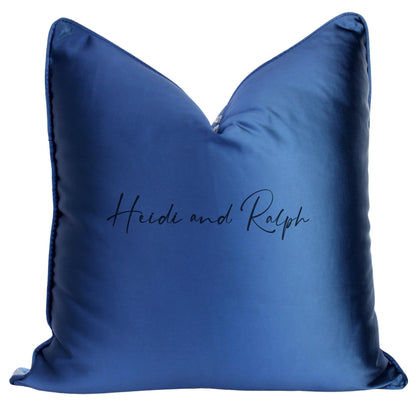 Haddon Silver Blue Line Bantal Sofa (Cushion Cover)