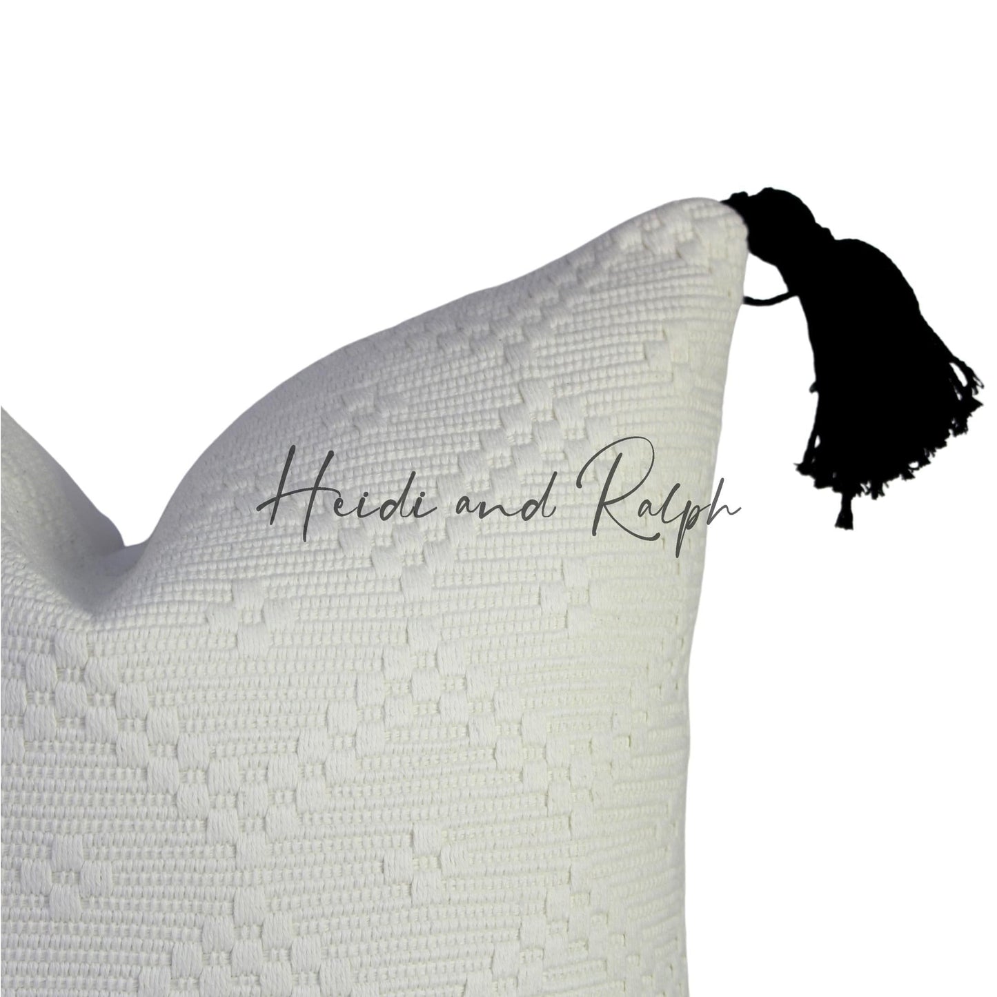 Hillel White Diamond Bantal Sofa (Cushion Cover)