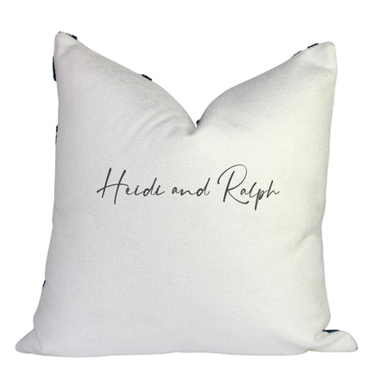 Hart Blue Flower Bantal Sofa (Cushion Cover)