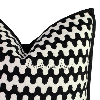 Hartley Wave BW Bantal Sofa (Cushion Cover)