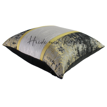 Houston Grey Gold Bantal Sofa (Cushion Cover)