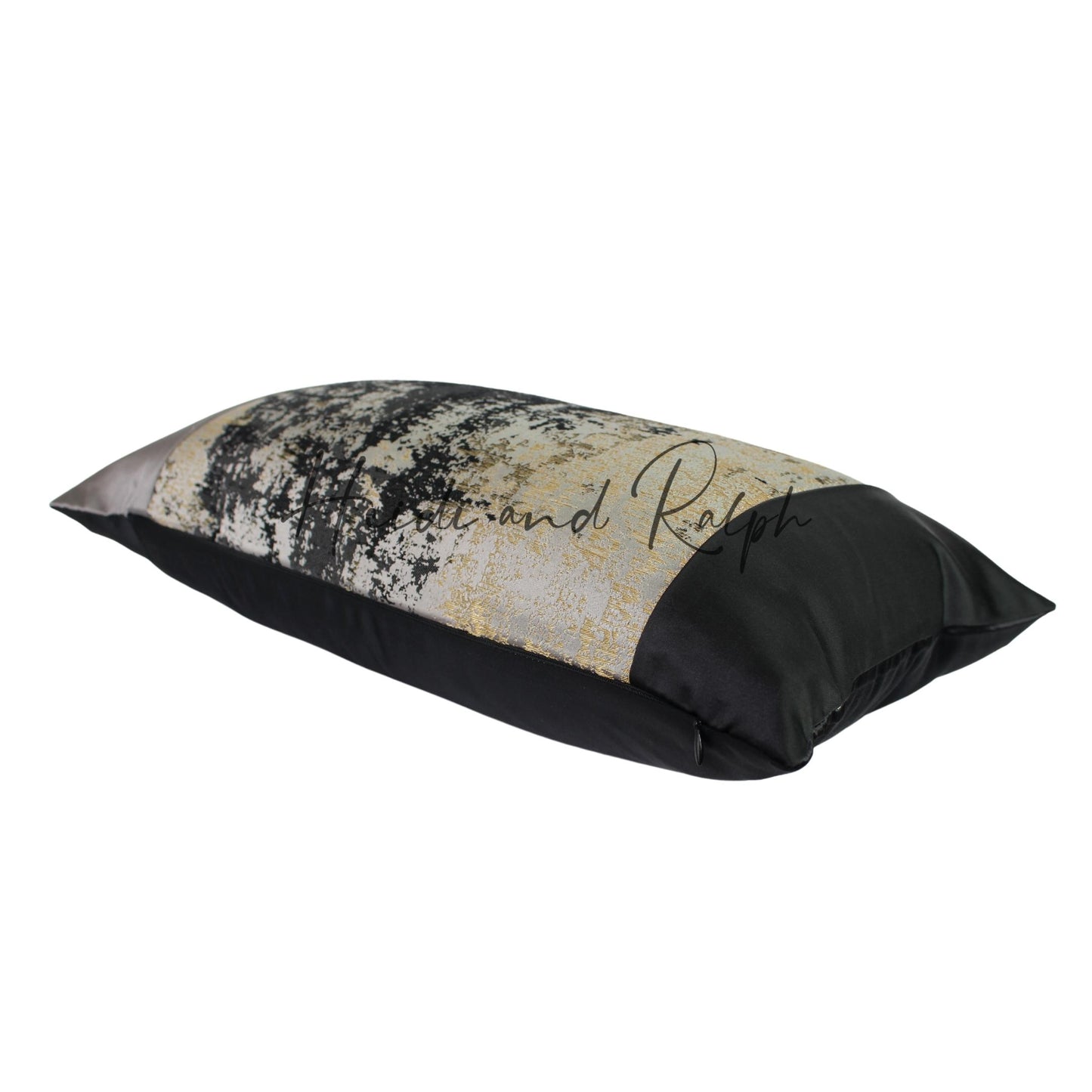 Huntley Black Grey Gold Bantal Sofa (Cushion Cover)