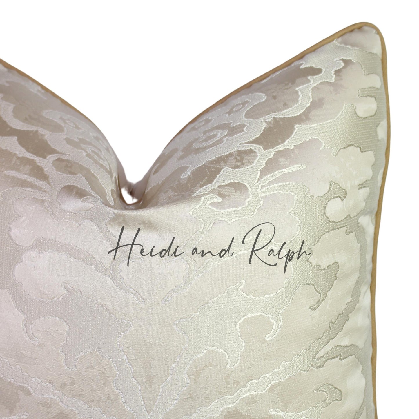 Hanna Silver Gold Floral Bantal Sofa (Cushion Cover)
