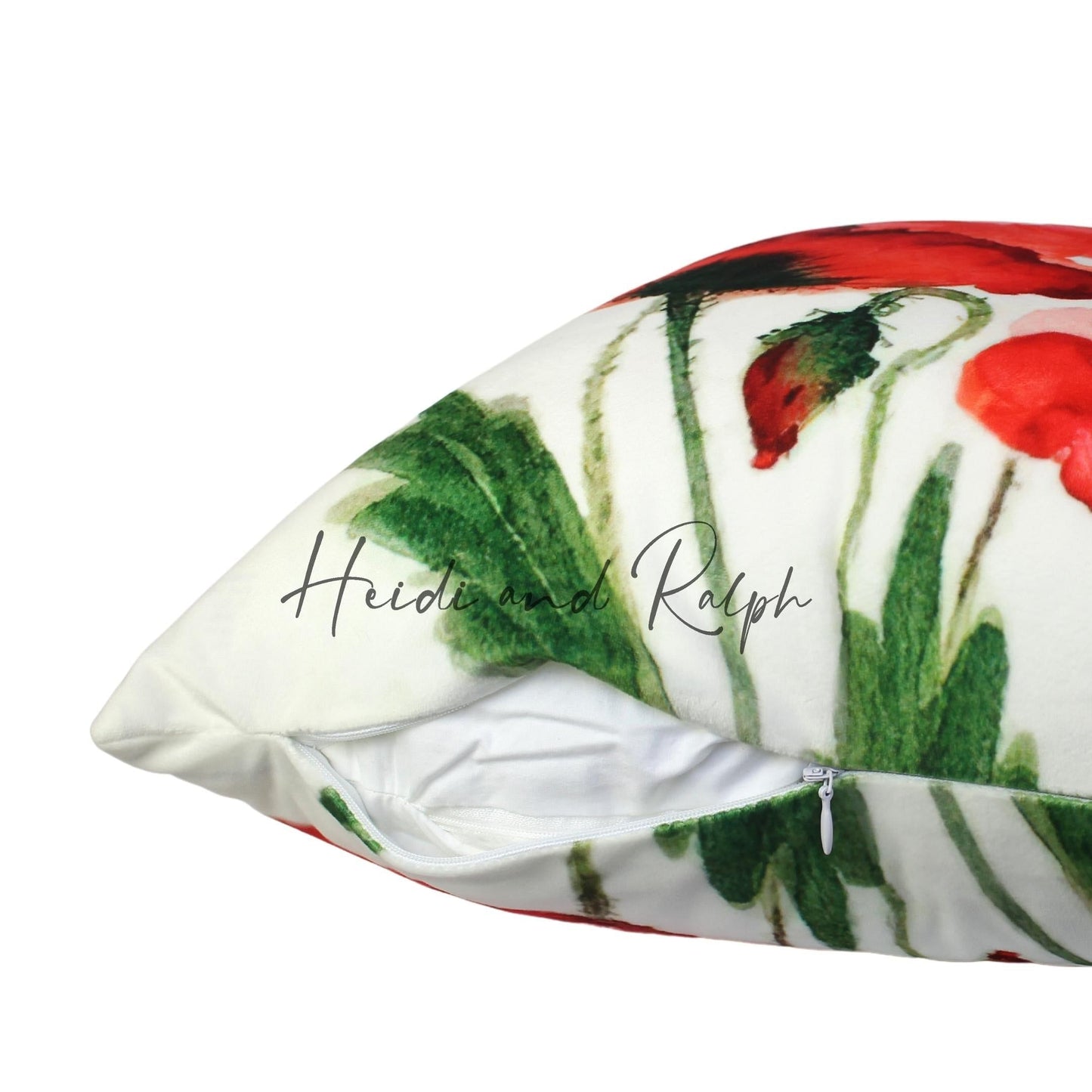 Harland Red Flower Bantal Sofa (Cushion Cover)