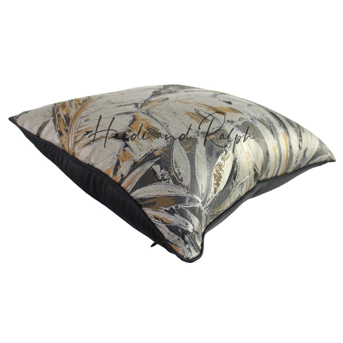 Haven Leaf Bantal Sofa Black Brown (Cushion Cover)