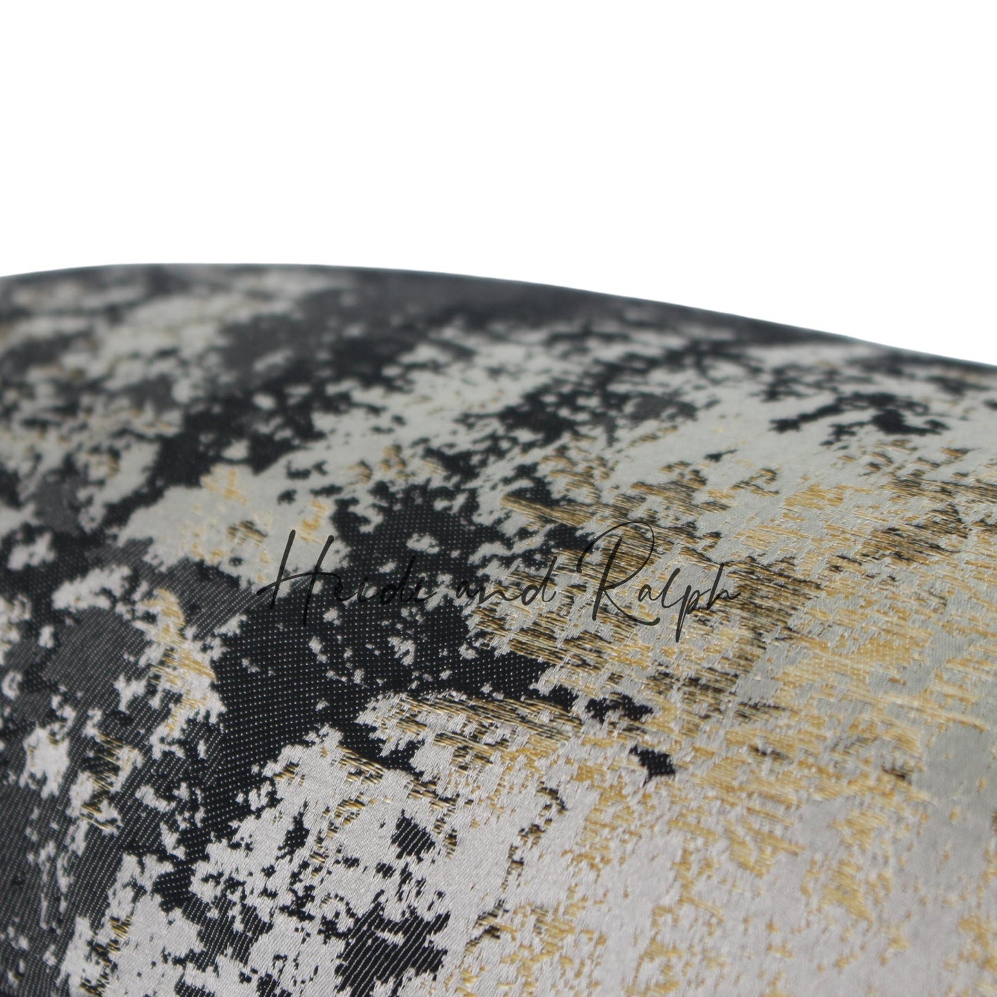 Huntley Black Grey Gold Bantal Sofa (Cushion Cover)