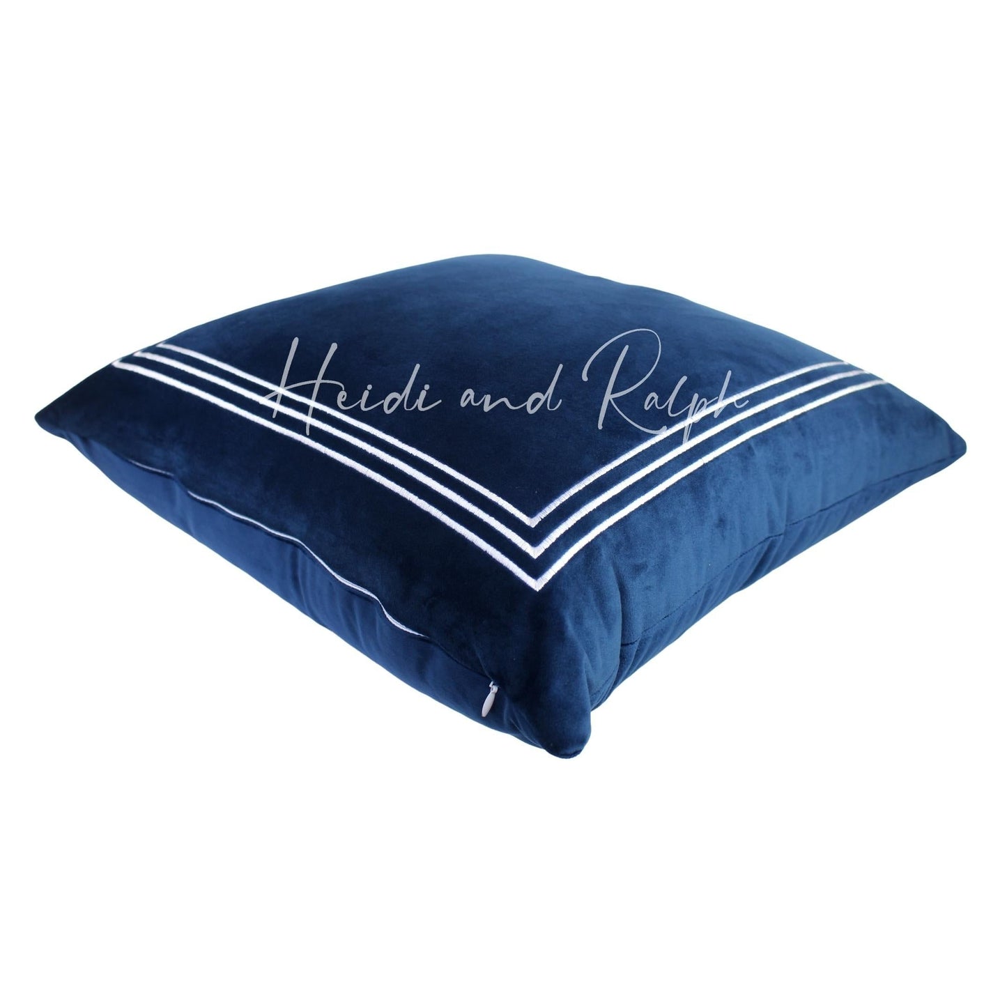 Hazley Square Triple Blue Box Bantal Sofa (Cushion Cover)