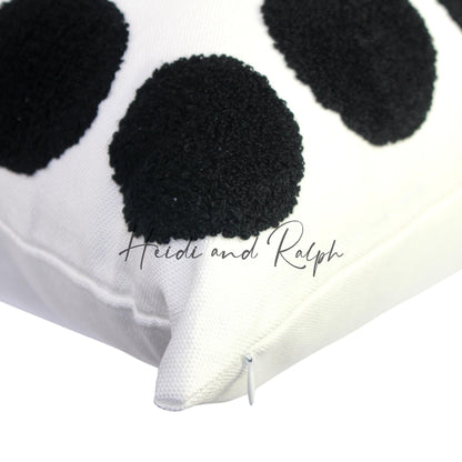Hersh BW Polka Dot Bantal Sofa (Cushion Cover)