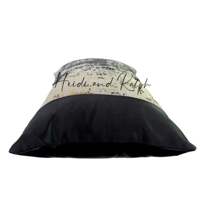 Huntley Black Grey Gold Bantal Sofa (Cushion Cover)