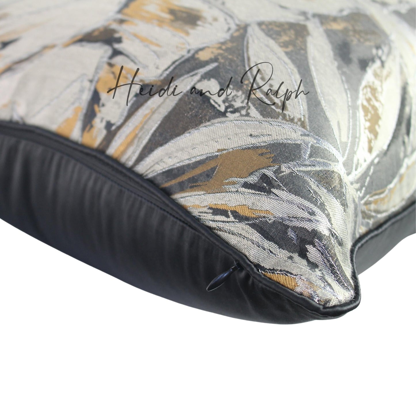 Haven Leaf Bantal Sofa Black Brown (Cushion Cover)