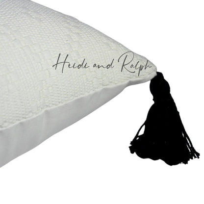 Hillel White Diamond Bantal Sofa (Cushion Cover)