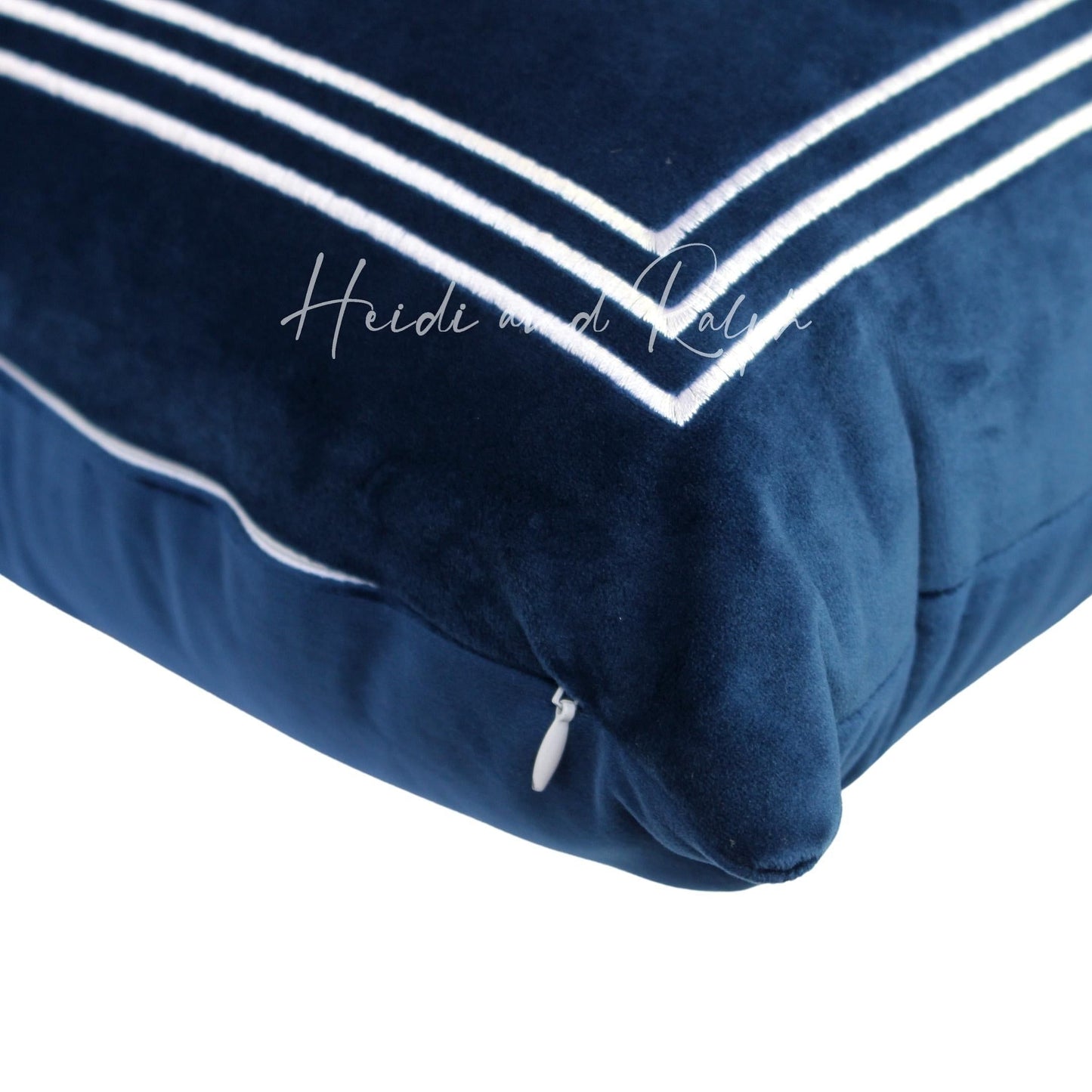 Hazley Square Triple Blue Box Bantal Sofa (Cushion Cover)
