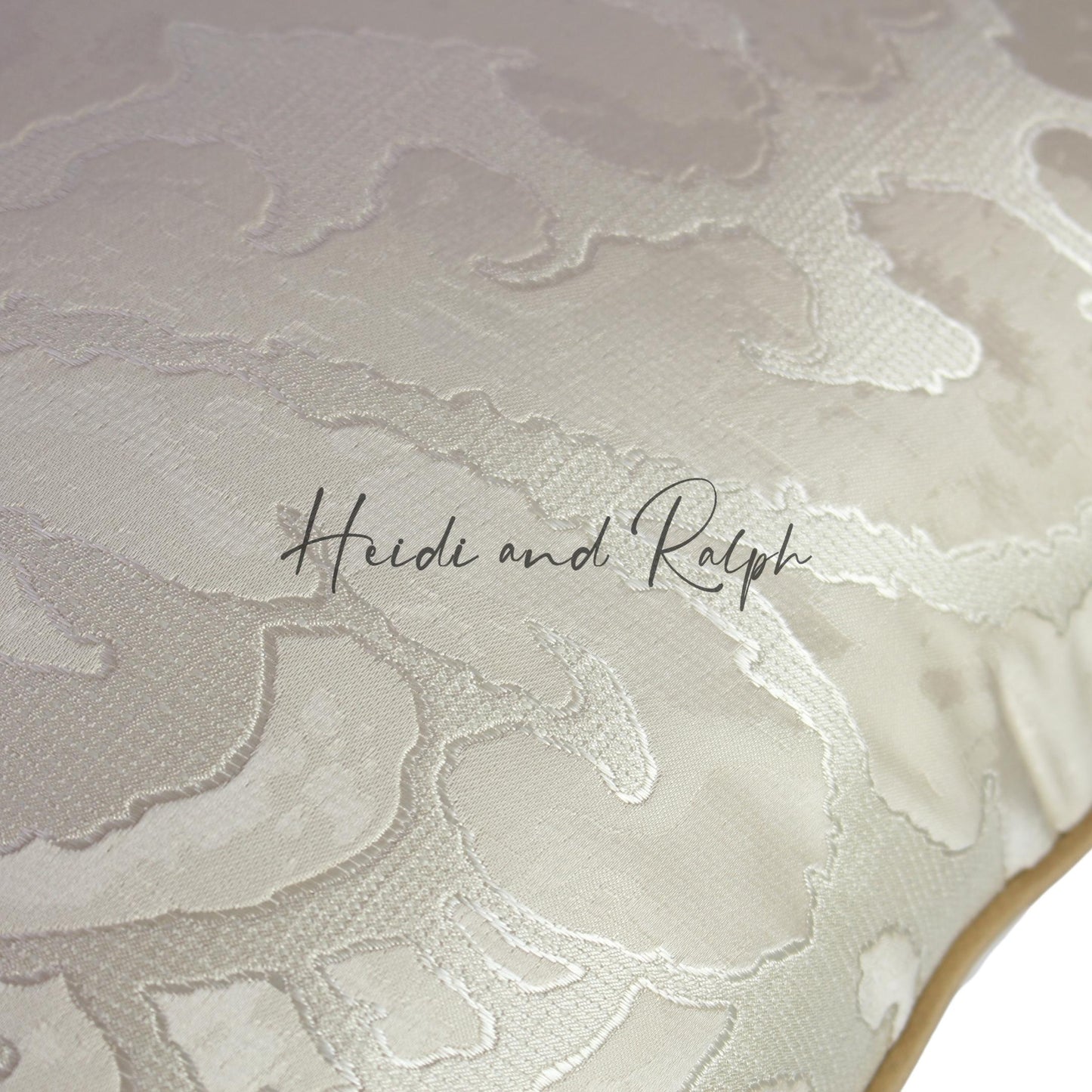Hanna Silver Gold Floral Bantal Sofa (Cushion Cover)
