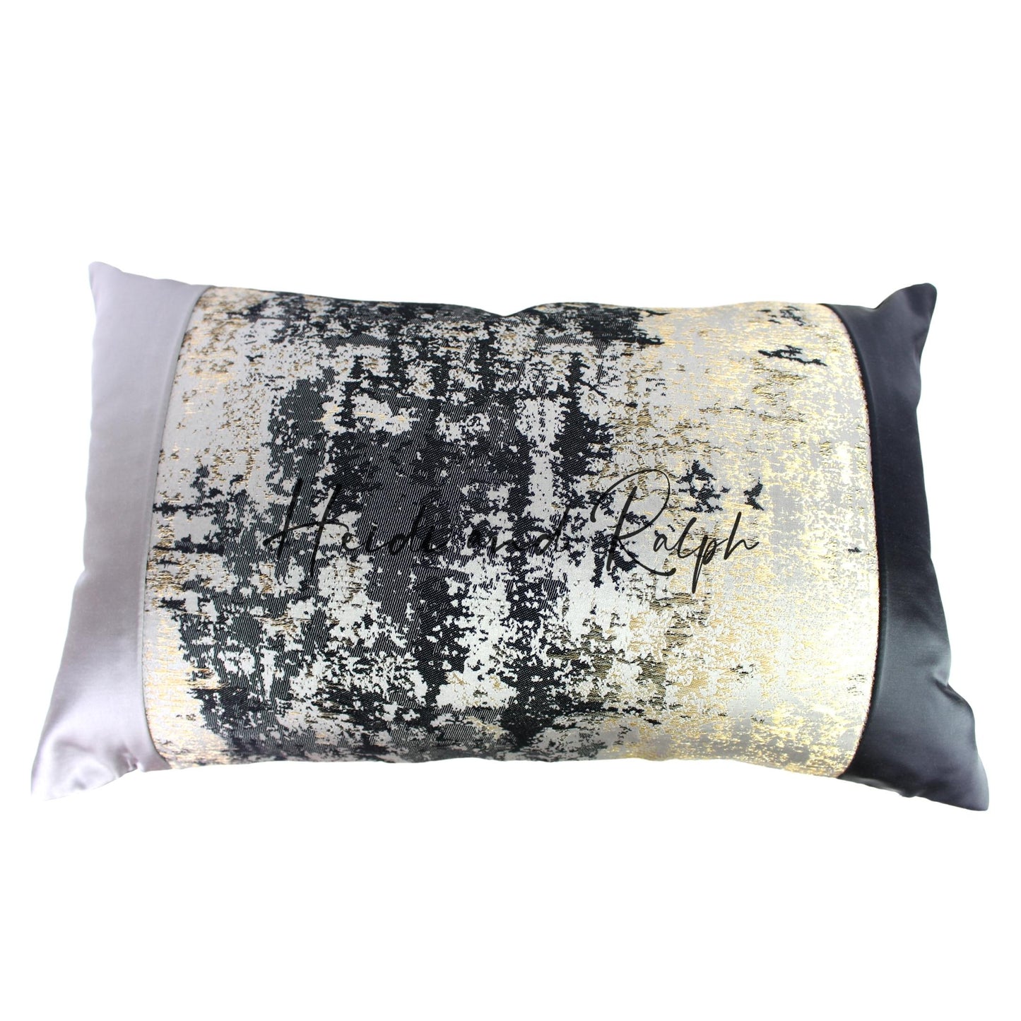 Huntley Black Grey Gold Bantal Sofa (Cushion Cover)