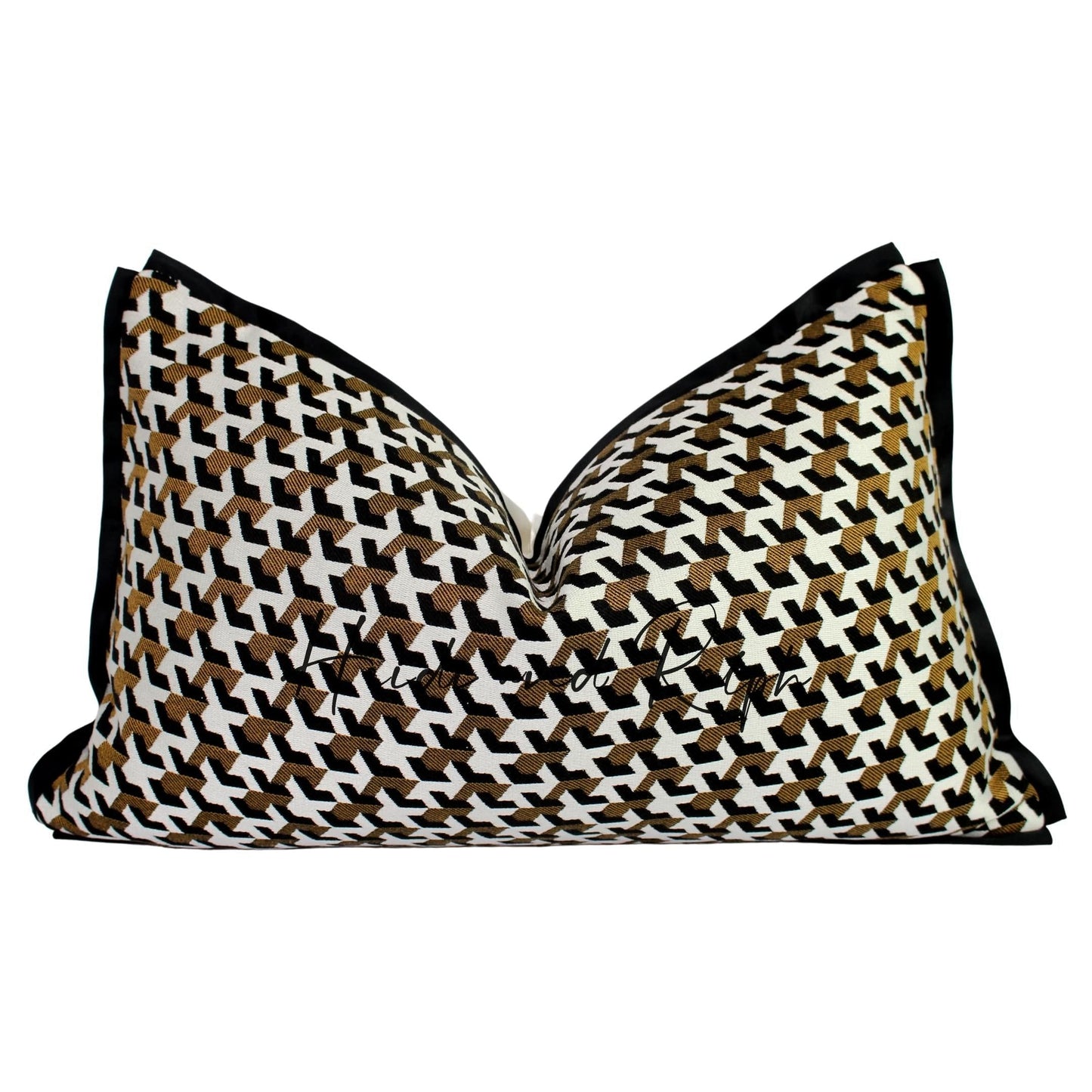 Haidyn Golden Black Stroke Bantal Sofa (Cushion Cover)